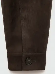 MANGO MAN Suede-Finish Tailored Jacket