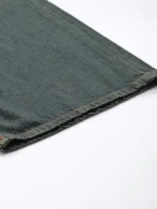 The Roadster Life Co. Women Wide Leg Baggy Fit Heavy Fade Pure Cotton Jeans