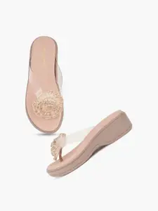 DressBerry Textured Party Platform Sandals