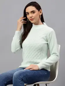 Cantabil Women Cable Knit  Full Sleeve Pullover Sweater