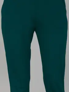 Soie Women Mid Rise Ankle Length Supersoft Lounge Pants with Pockets