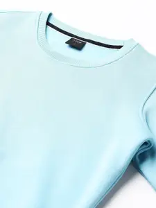 Xpose Women Solid Round Neck Wool Pullover Sweatshirt