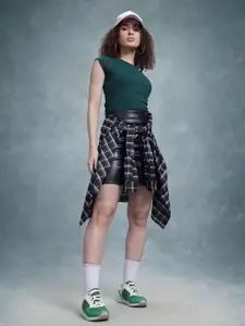 The Roadster Life Co. Ribbed Cap Sleeve Fitted Top