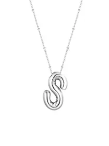AQUASTREET Silver Plated Stainless Steel Waterproof Anti Tarnish Balloon S Pendant & Chain