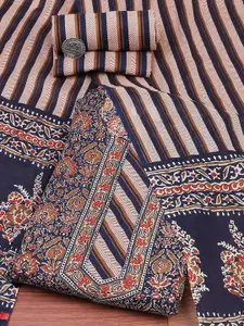 Biba Floral Printed Pure Cotton Unstitched Dress Material