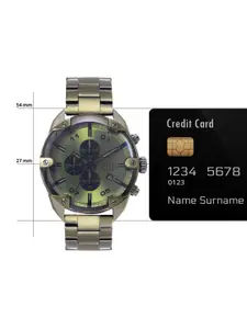 DIESEL Men Spiked Chronograph Analogue Watch DZ4670