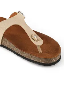 DressBerry Women Open Toe Flats with Buckles