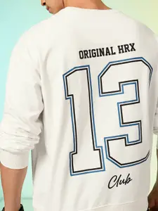 HRX by Hrithik Roshan Men Printed Oversized Sweatshirt
