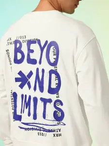 HRX by Hrithik Roshan Men Printed Oversized Sweatshirt