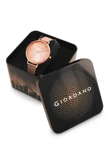 GIORDANO Women Dial & Stainless Steel Bracelet Style Straps Analogue Watch GD-4208-22