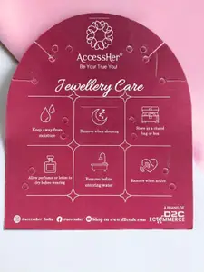 AccessHer Gold-Plated Stone-Studded Necklace and Earrings