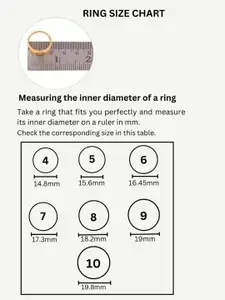 AQUASTREET 18K Antitarnish Waterproof Black Twin Clover Ring