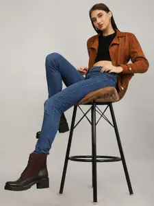 yoho Women Combat Boot Suede Leather Finish Winter Boot M-006