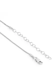 Zavya 925 Sterling Silver Rose Gold-Plated Cubic Zirconia Studded Pendant With Chain