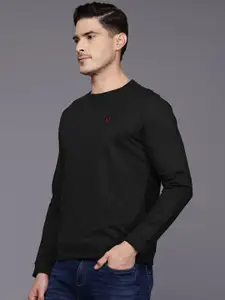 Allen Solly Solid Pure Cotton Sweatshirt