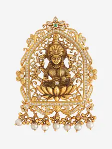 Kushal's Fashion Jewellery Embellished Bridal 92.5 Silver Oxidised Contemporary Pendants