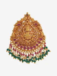 Kushal's Fashion Jewellery 92.5 Pure Silver Gold-Plated Contemporary Pendant