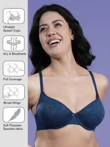 SOIE Women Padded Wired Full Coverage Ultra Light Spacer Cups Bra