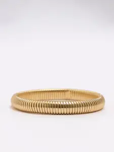 ToniQ Gold-Plated Coiled Kada Bracelet