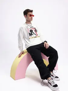 Kook N Keech Disney Mickey Mouse Printed Oversized Sweatshirt