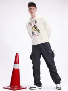 Kook N Keech Marvel Avengers Graphic Printed Oversized Sweatshirt