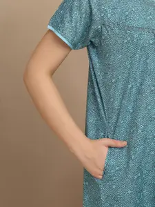 Sweet Dreams Women Printed Maxi Nightdress