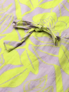 ETC Floral Printed Pure Cotton Kaftan Night Suit