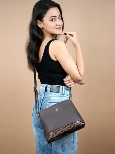 Baggit PU Structured Satchel with Tasselled