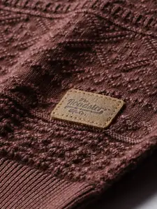 The Roadster Lifestyle Co. Men Cable Knit Pure Cotton Pullover