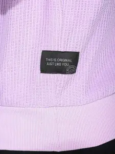 Beyoung Men Striped Turtle Neck Woolen Sweatshirt