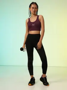 HRX by Hrithik Roshan Lightly Padded Rapid-Dry Running Bra HR_SS25_W_BA_KR002_03_B