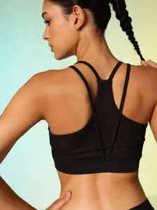 HRX by Hrithik Roshan Printed Lightly Padded Rapid-Dry Running Bra