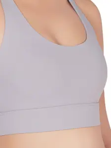 PLUMBURY Full Coverage Lightly Padded Rapid Dry Workout Sports Bra