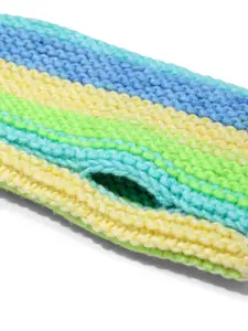 Magic Needles Striped Acrylic Winter Gloves & Legwarmer