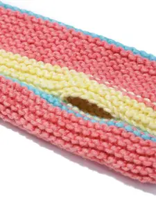 Magic Needles Women Striped Acrylic Winter Gloves & Legwarmers