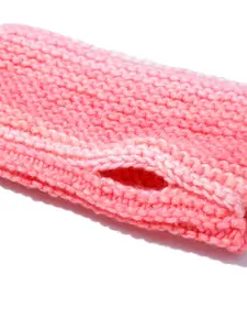 Magic Needles Striped Acrylic Winter Gloves & Legwarmer