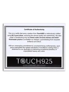 TOUCH925 Sterling Silver Rose Gold-Plated M-Alphabet Pendants with Chains