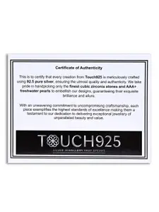 TOUCH925 Pure Silver Radiant R Initial Pendant