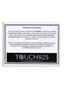 TOUCH925 Sterling Silver Rose Gold-Plated I-Alphabet Pendants with Chains