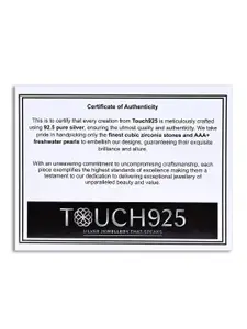 TOUCH925 925 Sterling Silver Harmony H Initial Pendant With Chain