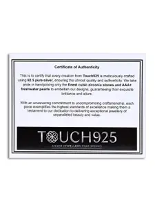 TOUCH925 Pure Silver Noble N Initial Pendant With Chain