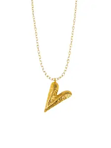 MYKI Gold-Plated Quirky Pendant with Chain