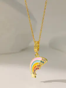 MYKI Gold-Plated Quirky Pendants with Chains