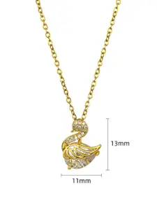 MYKI Gold-Plated Quirky Pendants with Chains