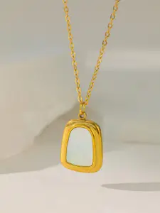 MYKI Gold-Plated Contemporary Pendants with Chains