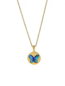 MYKI Gold-Plated Quirky Pendant with Chain