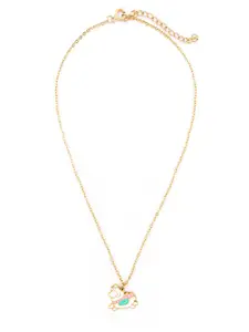 SWASHAA Gold-Plated Animal Shaped Pendants with Chains