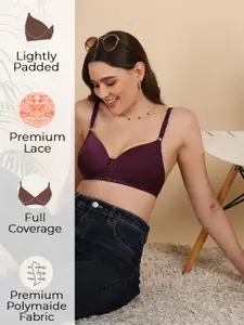 Dressberry Lightly Padded Underwired Lace T-shirt Bra