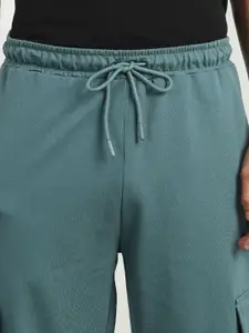 NOBERO Men Pure Cotton Relaxed Fit Mid Rise Track Pants