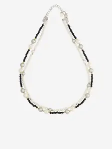 Kushal's Fashion Jewellery Copper Rhodium-Plated Necklace